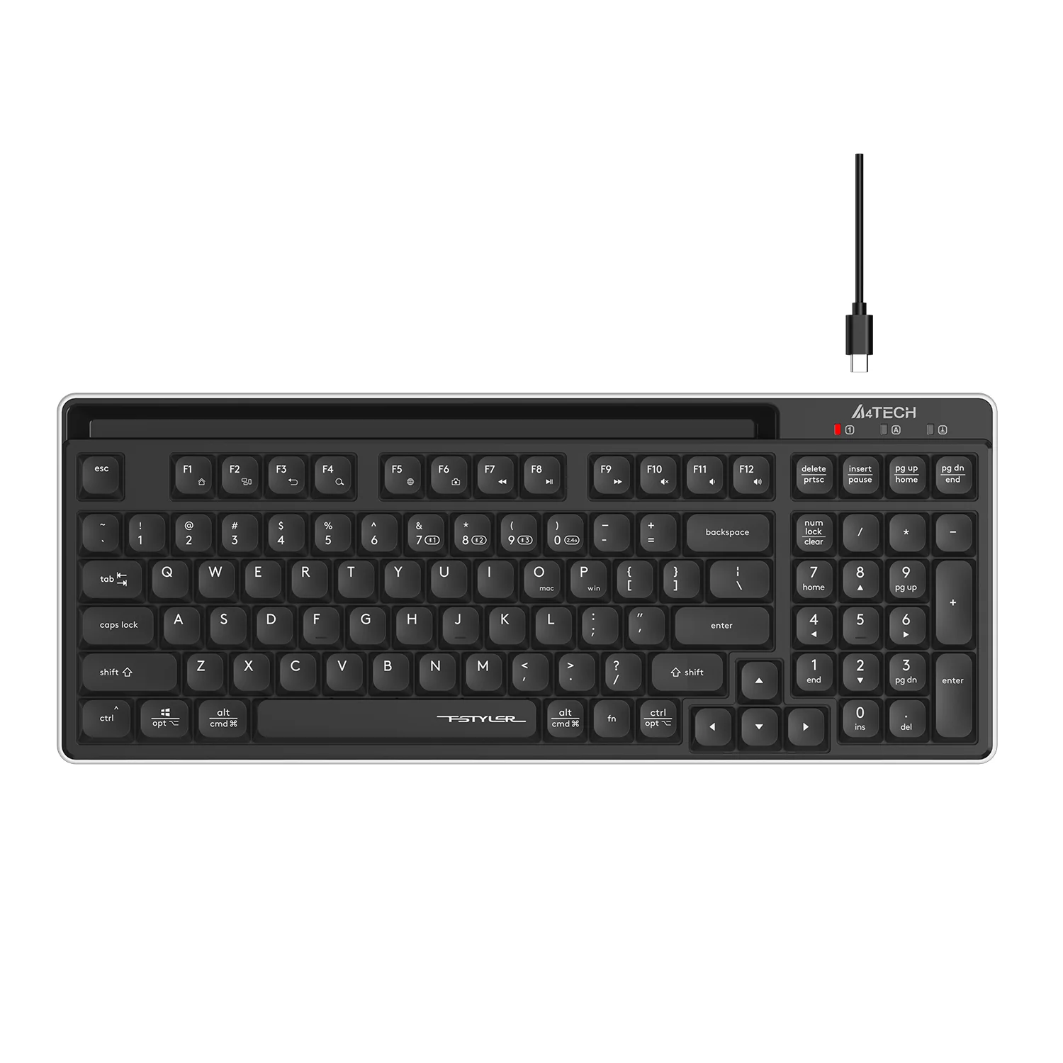 A4Tech FBX70C Bluetooth & 2.4G Wireless Keyboard - Image 2